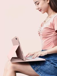 kaidisen Xiaomi Redmi Pad SE 11" billentyűzetes tok, lila, levehető billentyűzet 4