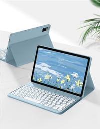 kaidisen Xiaomi Redmi Pad SE 11" billentyűzetes tok, lila, levehető billentyűzet 3