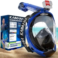 Mască de Snorkel Full Face KAIMANA pentru Adulți și Copii - Mască de Scufundări Sigură cu Sistem Anti-CO2, cu Husă de Transport - Mască de Scufundări Premium 1