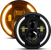 Kairiyard 7 Inch LED Fényszóró 100W 10000LM Angel Eyes 4 Módú Offroad Lámpa Wrangler Hummer 2