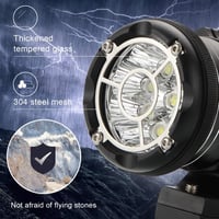 Kairiyard 90W Motoros Fényszóró LED Lámpa Kapcsolóval és Tartóval 6000K 4