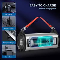 Kairiyard Autós Indításrásegítő Powerbank Beépített Kompresszorral, 1000A Csúcsáram, 150PSI, 6L Benzin/3L Dízel Motorokhoz, Vészvilágítással 9