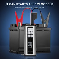 Kairiyard Autós Indításrásegítő Powerbank Beépített Kompresszorral, 1000A Csúcsáram, 150PSI, 6L Benzin/3L Dízel Motorokhoz, Vészvilágítással 5