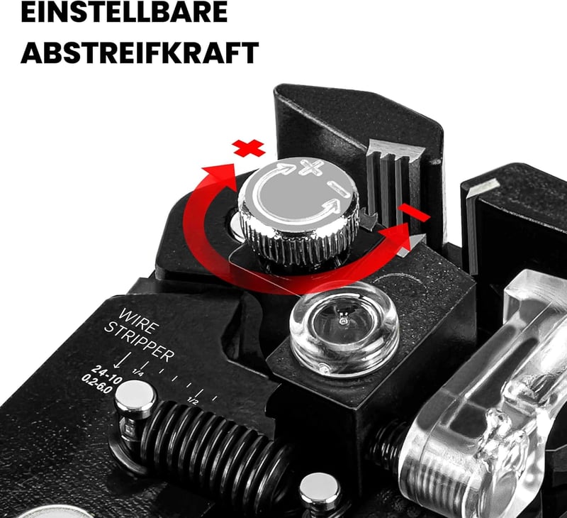 KAIWEETS 3-in-1 Automata Blankoló Fogó - Vezeték Csupaszoló, Vágó és Krimpelő Szerszám 10-22 AWG Méretekhez, Villanyszerelési Munkákhoz