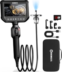 KAIWEETS Endoszkóp Kamera 4,3" IPS 1080P Kijelzővel, 210° Forgatható Fejjel, IP67 Vízálló Flexibilis Csőkamera Autó és Csővezeték Vizsgálath 1
