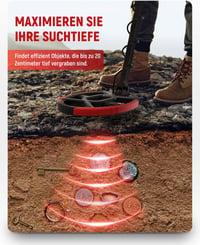 KAIWEETS fémkereső detektor IP68 vízálló, gyerekeknek és felnőtteknek 3