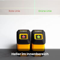 KAIWEETS T40 Keresztvonalas Zöld Lézer Szintező - 30m Hatótáv, 4 Fényerőszint, Önszintező Funkcióval, Vízálló, Mágneses Tartóval, Fém Ház 5