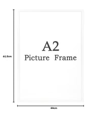 Ramă foto KAIWIN A2, 2 bucăți, alb, 59,4x42 cm, ramă foto din lemn pentru postere, puzzle-uri și decorațiuni 8