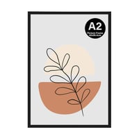 Ramă foto KAIWIN A2 neagră, ramă din lemn de 59,4x42 cm pentru afișe, fotografii și puzzle-uri 1