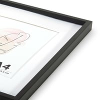 KAIWIN Súprava 2 kusov fotorámikov 30x40 cm, čierne drevo, MDF s akrylovým sklom, na zavesenie na stenu, do obývačky, spálne alebo pracovne, na fotografie a plagáty 8