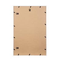 KAIWIN Fotorámik 40x60 cm, biely drevený nástenný rám na plagáty, fotografie a puzzle, závesný dekoratívny rám 4