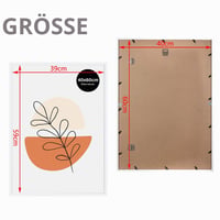 KAIWIN Fotorámik 40x60 cm, biely drevený nástenný rám na plagáty, fotografie a puzzle, závesný dekoratívny rám 3