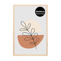 KAIWIN fotorámik 40x60 cm, dubový drevený nástenný rám na fotky, rám na plagáty a puzzle, závesný drevený fotorámik 1