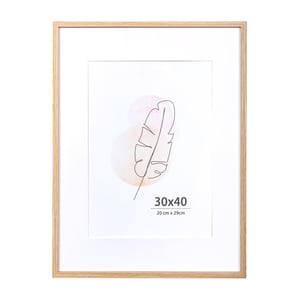 KAIWIN okvir za slike od hrastovine s akrilnim staklom, za zid i stol - 30x40 cm