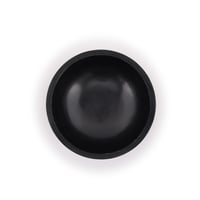 Bol pentru fumigație Kaizen Casa din piatră naturală sculptată manual, cu model de frunză albă, 12,7 x 5,08 cm, negru 4