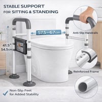 Kajkey Wc Felállást Segítő Keretrendszer - Időseknek, Fúrás Nélkül, Univerzális - Fig. Reazionario 3