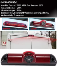 Kalakass HD Tolatókamera Fiat Ducato X250 X290 Peugeot Boxer Citroen Éjjellátó Szögtartás 2