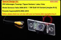 Kalakass Vízálló Éjjellátó Tolatókamera Rendszámtábla Helyére - Kompatibilis VW Golf, Touareg, Tiguan, Polo, Skoda Fabia és Porsche Cayenne  2