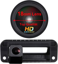 Kalakus 18mm lencsés hátsó tolatókamera 170 fokos színes rendszámtábla világításhoz Mercedes W204 S204 W212 C180 C200 C260 C300 2011-2013 1