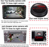 Kalakus 18mm lencsés hátsó tolatókamera 170 fokos színes rendszámtábla világításhoz Mercedes W204 S204 W212 C180 C200 C260 C300 2011-2013 5