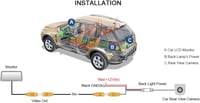 Kalakus HD színes CCD vízálló hátsó tolatókamera 170 fokos látószöggel Audi A1 Q3 A4L TT TTS A5 Q5 A7 R8 A6 RS5 S6 S7 kompatibilis 4