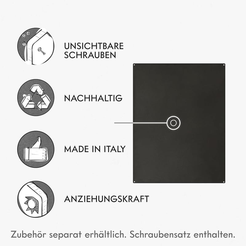 KalaMitica Mágneses Acél Tábla Krétaíráshoz