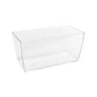 Kalapanta pravokutna posuda za cvijeće, reciklirana plastika - prozirna - 30x15x14 cm 1