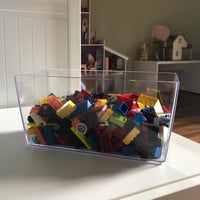 Kalapanta Téglalap Virágcserép 30x15x14cm Átlátszó Recycled Műanyag 7