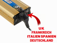 KALEA-INFORMATIQUE Convertizor de tensiune de la 60V la 220V, putere continuă 500W, putere de vârf 1000W, invertor 4