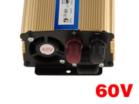 KALEA-INFORMATIQUE Convertizor de tensiune de la 60V la 220V, putere continuă 500W, putere de vârf 1000W, invertor 2