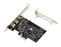 Placă de control KALEA-INFORMATIQUE PCIe FireWire 400 IEEE 1394a cu 3 porturi, chipset VIA6308 și cablu iLink 2