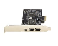Placă de control KALEA-INFORMATIQUE PCIe FireWire 400 IEEE 1394a cu 3 porturi, chipset VIA6308 și cablu iLink 3
