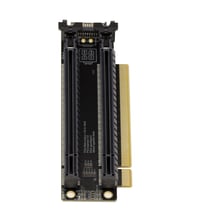 KALEA-INFORMATIQUE PCIe Gen 4.0 x16 Riser duplikátor adaptér, 2-portový splitter x8, 90° usporiadanie, prenos 32 Gb/s, Gen4 5
