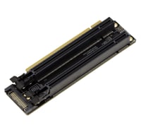 KALEA-INFORMATIQUE PCIe Gen 4.0 x16 Riser duplikátor adaptér, 2-portový splitter x8, 90° usporiadanie, prenos 32 Gb/s, Gen4 3