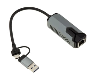 KALEA-INFORMATIQUE sieťový adaptér USB-A/USB-C – RJ45, 5G, Realtek RTL8157, 10/100/1000 Mbps/2,5G/5G