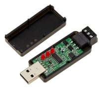 KALEA-INFORMATIQUE USB–RS485 priemyselný obojsmerný prevodník dongle – čip CH343G, TVS 600 W, 15 kV ESD 5