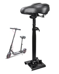 Sedlo/Sedadlo pre elektrickú kolobežku KALLAK pre zakrivené nášľapné dosky 13-19 cm, polstrované sedlo, skladacie, nárazuvzdorné, nastaviteľná výška 55-68 cm 1