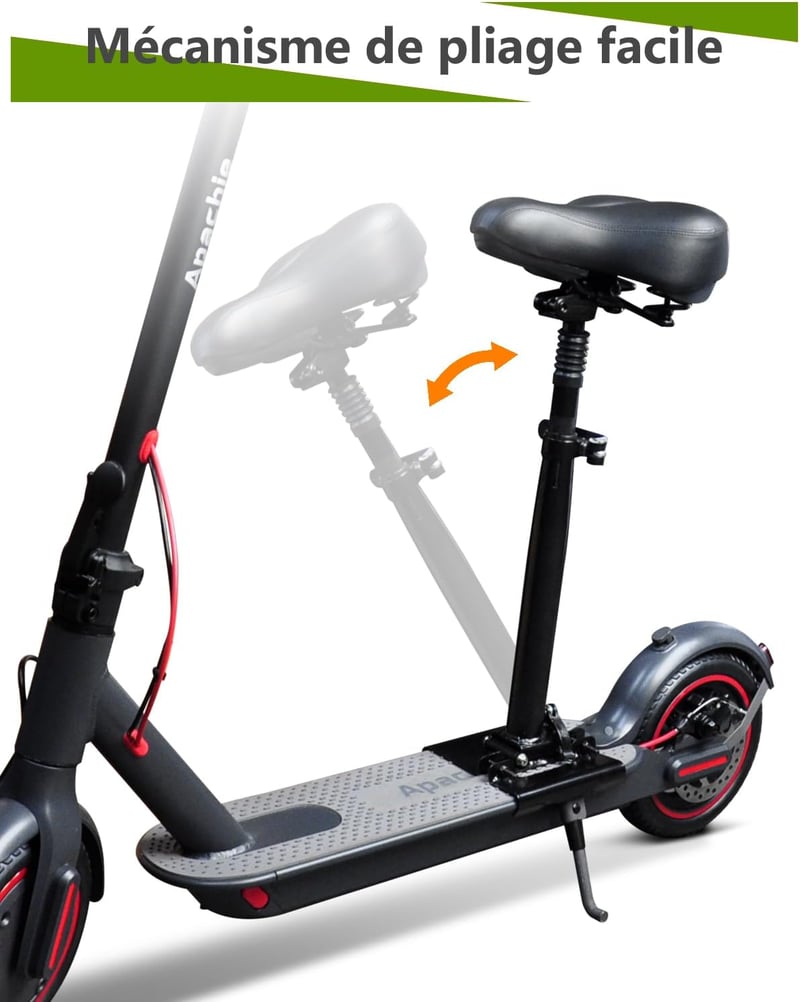 KALLAK Elektromos Roller Ülés Állítható Magasság 55-68cm Összecsukható Nyereg