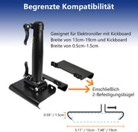 KALLAK Elektromos Roller Ülés Segway Ninebot Max G30D II-hez, Összecsukható, Lengéscsillapított, 55-68cm 4