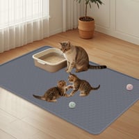 Silikónová podložka pod mačací záchod Kalolary 130x65 cm sivá – vodoodolná podložka na ochranu podlahy pre mačacie toalety, ľahko sa čistí 7