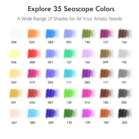 Sada farebných ceruziek KALOUR PDAS Blue Seascape – 36 ks 6