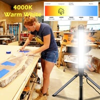 Kalwason 150W LED Állványos Munkalámpa 15000 Lumen 360° Torony Szerelőlámpa 6