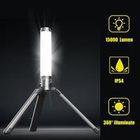 Kalwason 150W LED Állványos Munkalámpa 15000 Lumen 360° Torony Szerelőlámpa 8