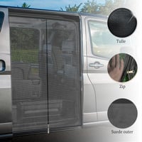 Kamanan Mágneses Szúnyogháló Autó Tolóajtóra - Kempingező Rovarháló Ford Transit Oldalajtóhoz 135x110cm 2