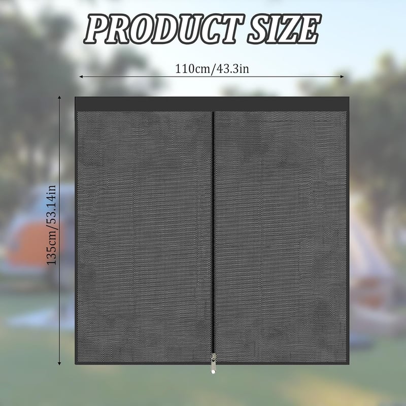 Kamanan Mágneses Szúnyogháló Autó Tolóajtóra - Kempingező Rovarháló Ford Transit Oldalajtóhoz 135x110cm