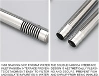 Kamanan Rozsdamentes Acél Lily Pipe Bemeneti Cső 12 mm - Akváriumi Felszíni Szkimmer Szűrőhöz, Növényes Akváriumokhoz Kompatibilis

AI: I've 4