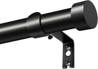 KAMANINA Fekete Függönyrúd 80-148 cm Állítható 25 mm Átmérő Ablakhoz - 80-148CM, Black 1
