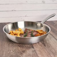 KAMBERG 0008272 Panvica z nehrdzavejúcej ocele Triply, priemer 28 cm, bez PFAS, vhodná na indukciu a do rúry, sivá 6