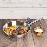 KAMBERG 0008272 Panvica z nehrdzavejúcej ocele Triply, priemer 28 cm, bez PFAS, vhodná na indukciu a do rúry, sivá 4