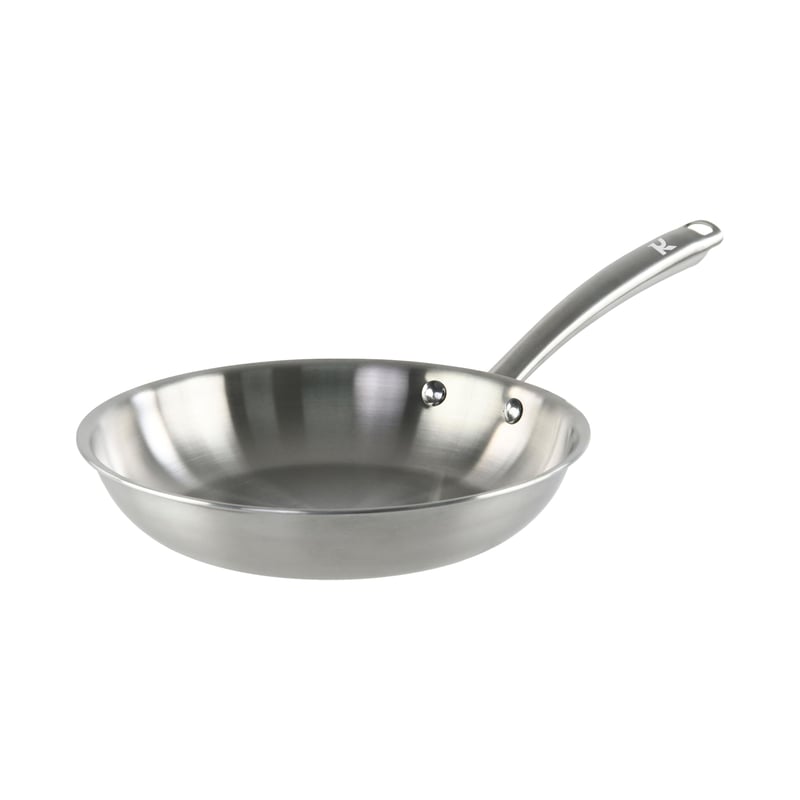 KAMBERG 0008272 Panvica z nehrdzavejúcej ocele Triply, priemer 28 cm, bez PFAS, vhodná na indukciu a do rúry, sivá